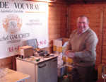 Gaucher Michel, vigneron  Chanay, producteur de vins de Vouvray ptillant AOC, Vouvray tranquille AOC