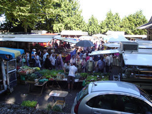 Un march plein de convivialit... Je suis li  ma clientle  qui je propose souvent des arrangements un march de qualit, avec plus de pouvoir dachat mais je continuerai  faire des prix car jaime que les clients discutent ils cherchent des prix intressants et nous leur proposons des produits de qualit... Ce que jaime sur les marchs, cest la qualit des produits. Et puis on shabitue  ses commerants dans les supermarchs, cest dshumanis.