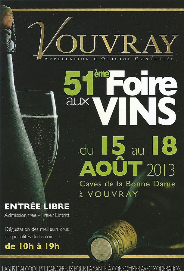 foire aux vins  vouvray aot 2013