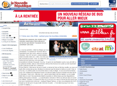 Article de la Nouvelle Rpublique paru le 16 aot 2009 sur la foire aux vins.