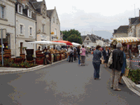 Grand marché traditionnel, à l'ancienne de Vernou sur Brenne.