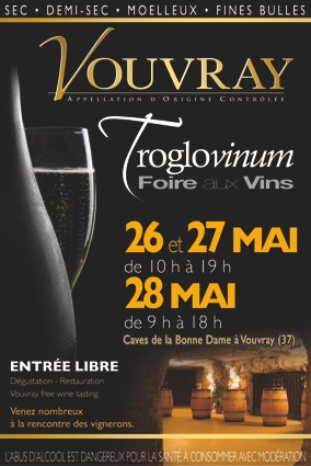 Affiche de la FOIRE AUX VINS 2011 VOUVRAY AOC